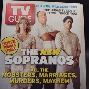 TV Guide Magazine The Sopranos March 6-12 2004‎ James Gandolfini HBO Collectible